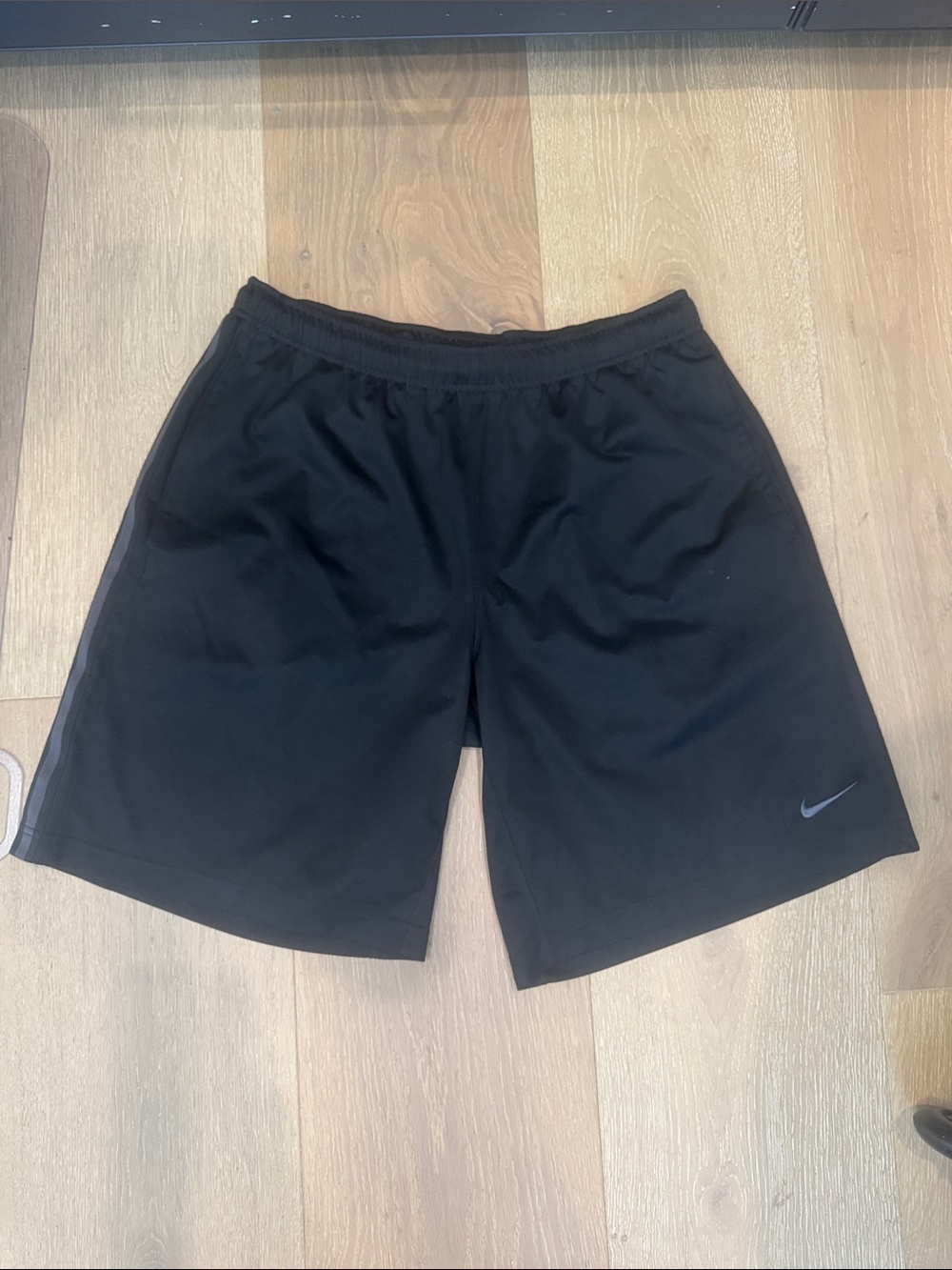 Nike Black Men’s Athletic Training Shorts with Reflective Swoosh